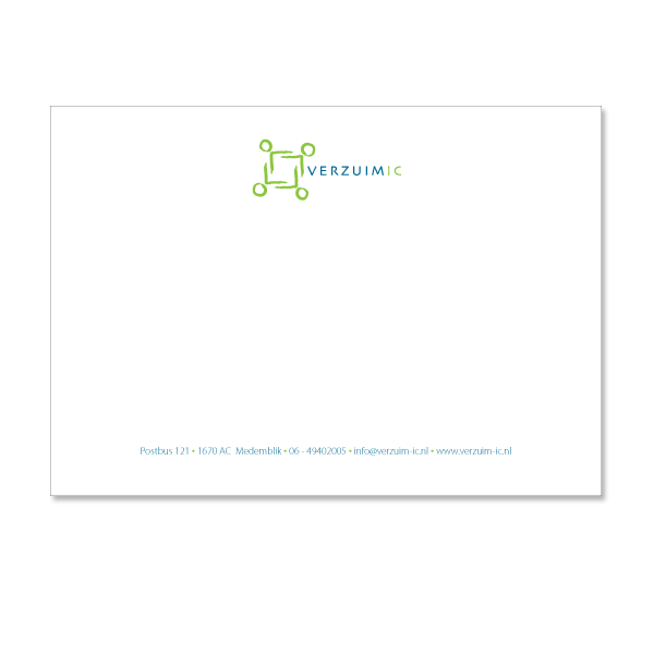 complimentcard Verzuim-IC formaat: 210x139,5 mm